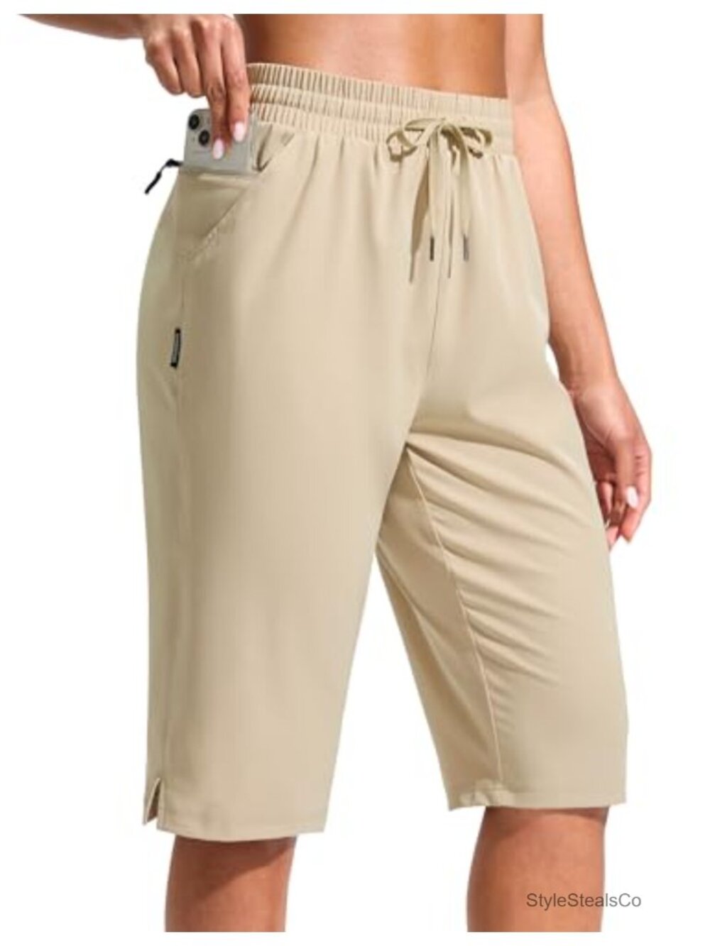 Women's 13" Inseam Hiking Shorts Quick Dry UPF 50+ Zipper Pockets